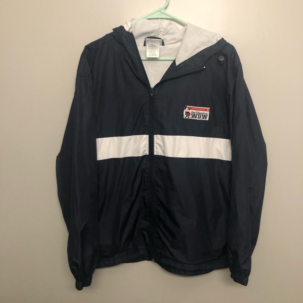 Walt Disney world windbreaker hoodie jacket blue